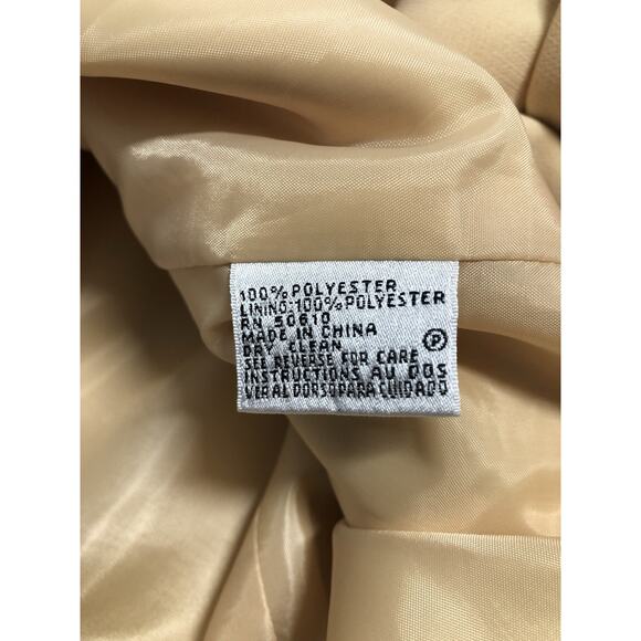 Le Suit Women Jacket 12 Mob Wife 3 Buttons Front Office Siren Lined Lapel - Picture 6 of 8